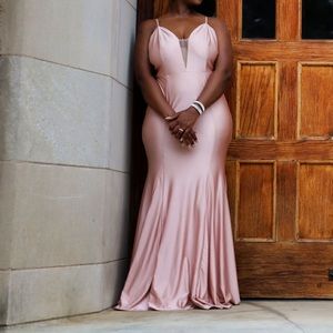 Blush mermaid dress